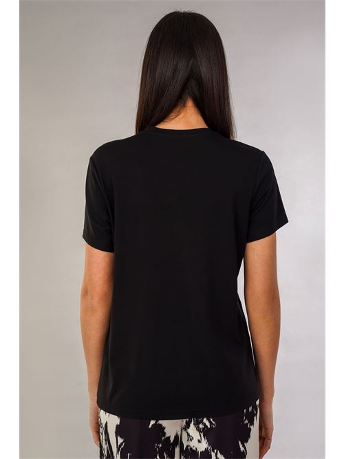 Maglia in viscosa elastica GM by Gai Mattiolo | GM3026BURRO/NERO